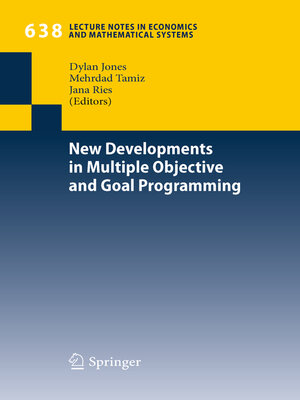 cover image of New Developments in Multiple Objective and Goal Programming